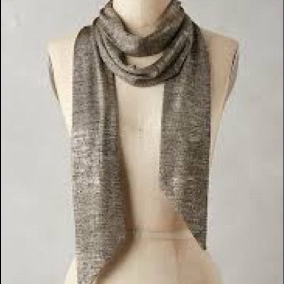 Anthropologie Glistening Skinny Scarf NWOT - Picture 1 of 3